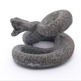 Leopard skin Jasper Ready to Strike Snake Carving