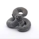 Leopard skin Jasper Ready to Strike Snake Carving