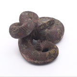 Red Rainforest Jasper Poised Snake Carving