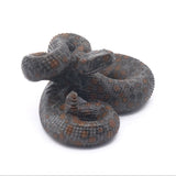 Polka Dot Jasper Poised Snake Carving