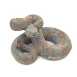Rainforest Jasper Poised Snake Carving