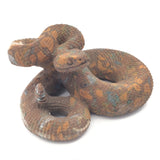 Rainforest Jasper Poised Snake Carving