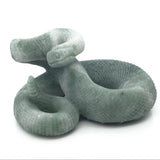 Aventurine Poised Snake Carving