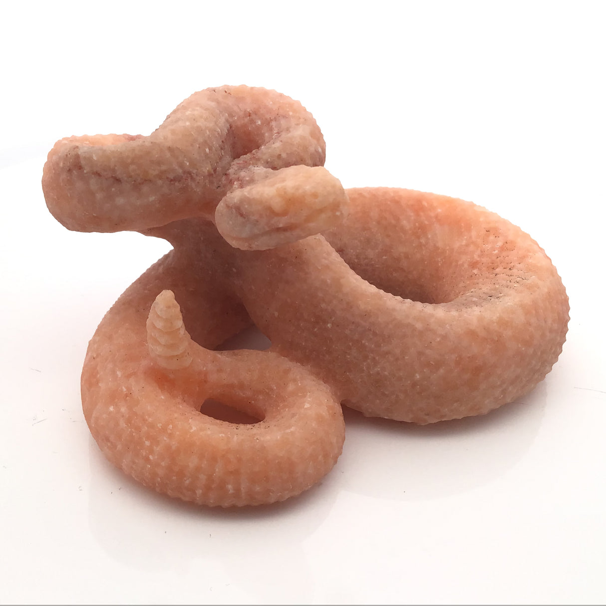 Aventurine Poised Snake Carving