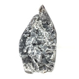 Sphalerite Flame with Open Druze Stalatite Caverns