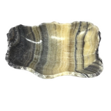 Yellow Zebra Onyx Vessel - Small with Picturesc Patterns