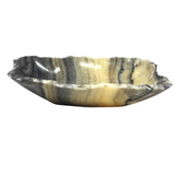 Yellow Zebra Onyx Vessel - Small with Picturesc Patterns