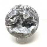 Sphalerite Sphere on Lucite Ring Stand - 6+"