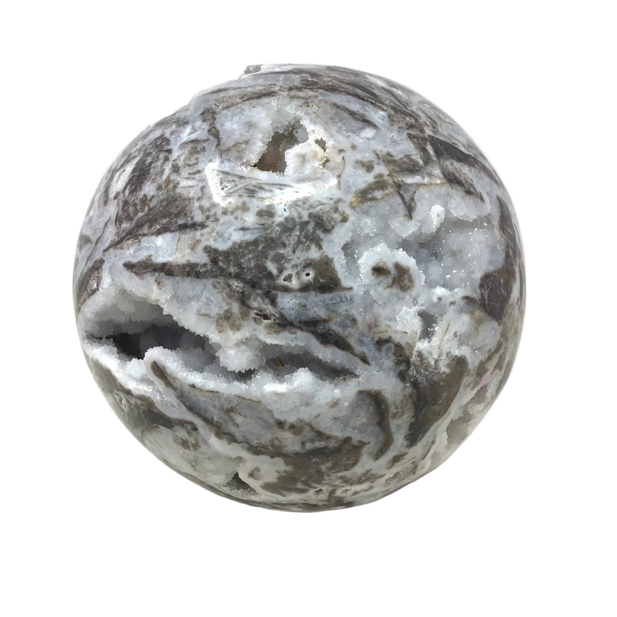 Sphalerite Sphere on Lucite Ring Stand - 6+"