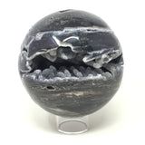 Sphalerite Sphere on Lucite Ring Stand - 6+"