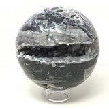 Sphalerite Sphere on Lucite Ring Stand - 6+"