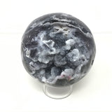 Sphalerite Sphere on Lucite Ring Stand - 4+"