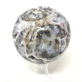Sphalerite Sphere on Lucite Ring Stand - 3+"