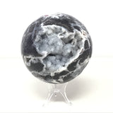 Sphalerite Sphere on Lucite Ring Stand - 3+"