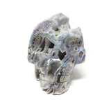 Angel Aura Sphalerite Skull Carving - Extra Druze Brain