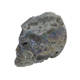Angel Aura Sphalerite Skull Carving - Extra Druze Brain