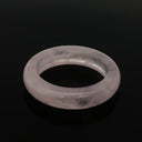 Rose Quartz Gemstone Ring - Solid Stone Carving