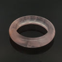 Rose Quartz Gemstone Ring - Solid Stone Carving