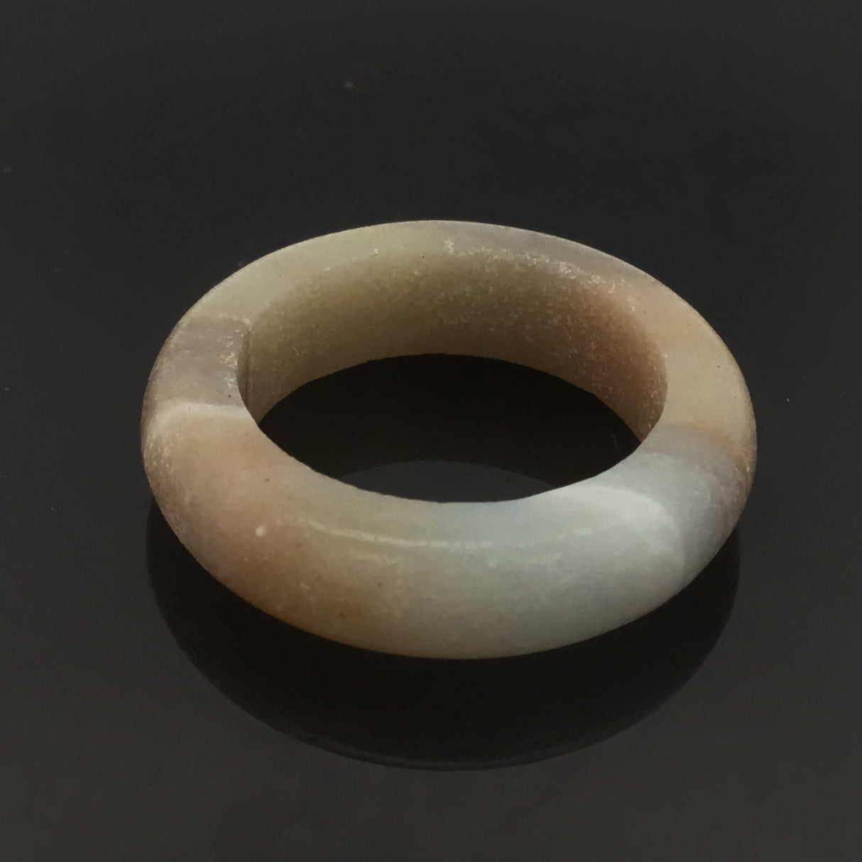Amazonite Gemstone Ring - Solid Stone Carving