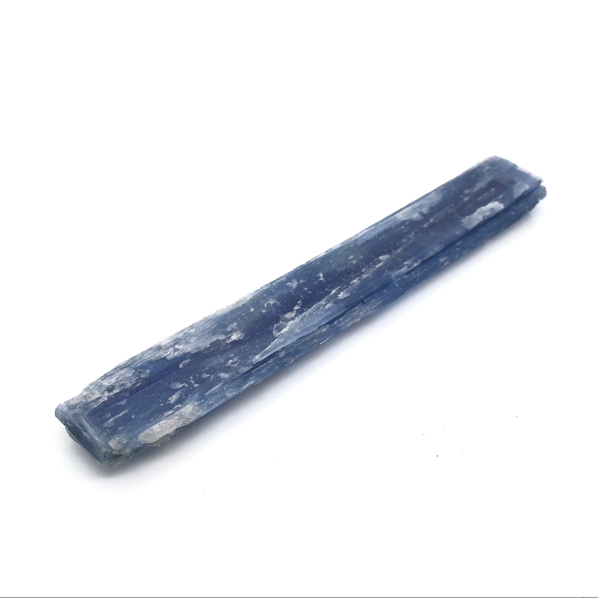 Blue Kyanite Crystal Flat Blade Specimen with Mica Inclusions ~4" Narrow