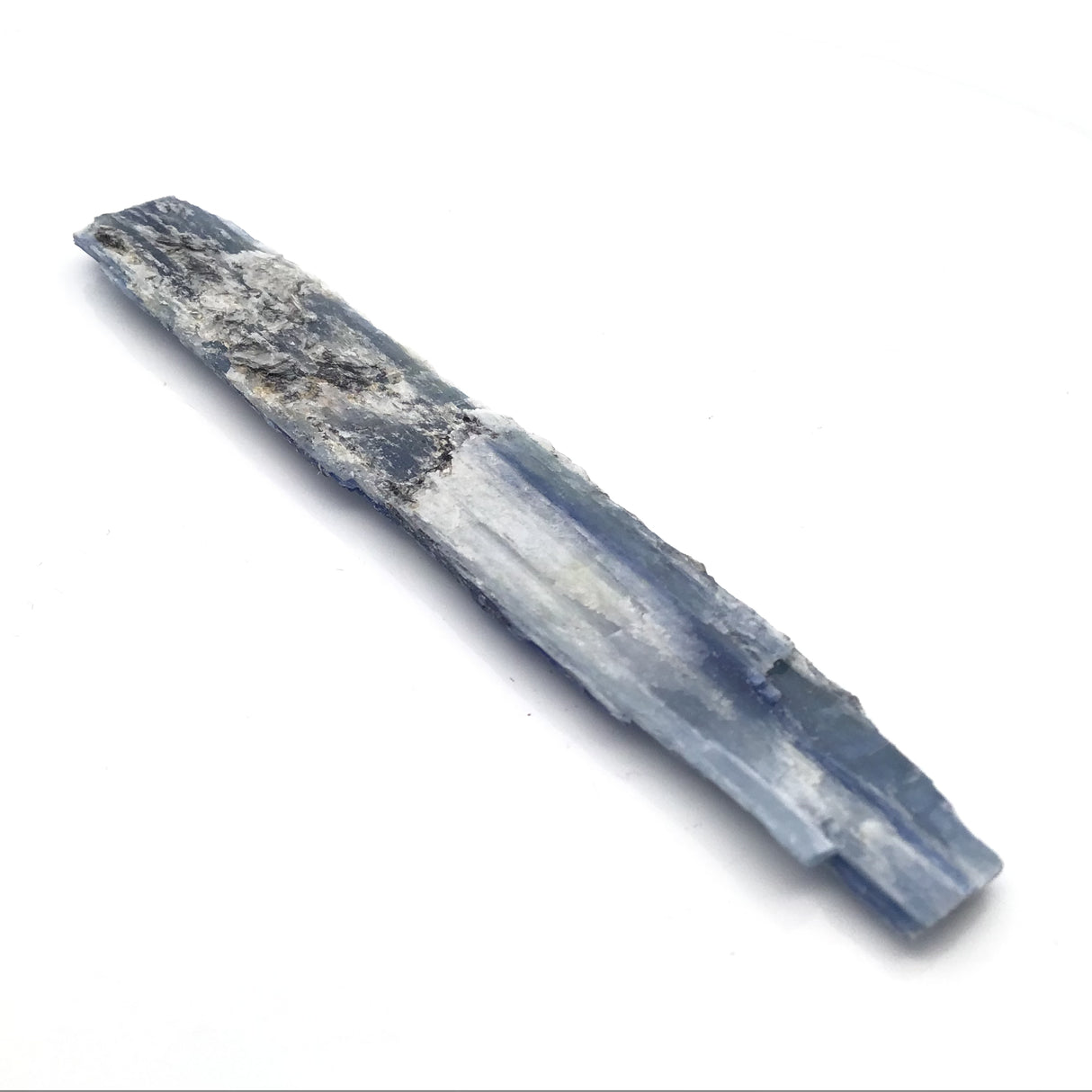 Blue Kyanite Crystal Flat Blade Specimen with Mica Inclusions ~4" Narrow