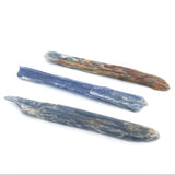 Blue Kyanite Crystal Flat Blade Specimen with Mica Inclusions ~3" Narrow