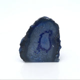 Dyed Agate Mini Geode End Cuts with Quartz and/or Druze Pockets - Cut Base