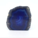 Dyed Agate Mini Geode End Cuts with Quartz and/or Druze Pockets - Cut Base