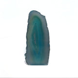 Dyed Agate Mini Geode End Cuts with Quartz and/or Druze Pockets - Cut Base