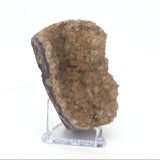 Citrine Druze Stalactite Specimen with Brown Matrix on Lucite Stand