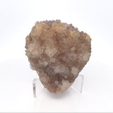 Citrine Druze Stalactite Knob with Frosty Tips on Lucite Stand