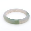 Milky Agate Bangle Bracelet