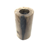 Indonesian Petrified Wood Single Tealight Candle Holder - Tall Column
