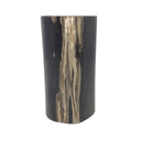 Indonesian Petrified Wood Single Tealight Candle Holder - Tall Column