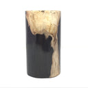Indonesian Petrified Wood Single Tealight Candle Holder - Tall Column