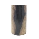 Indonesian Petrified Wood Single Tealight Candle Holder - Tall Column
