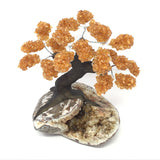 Citrine Gemstone & Clay Polymer Tree on Gemstone Base