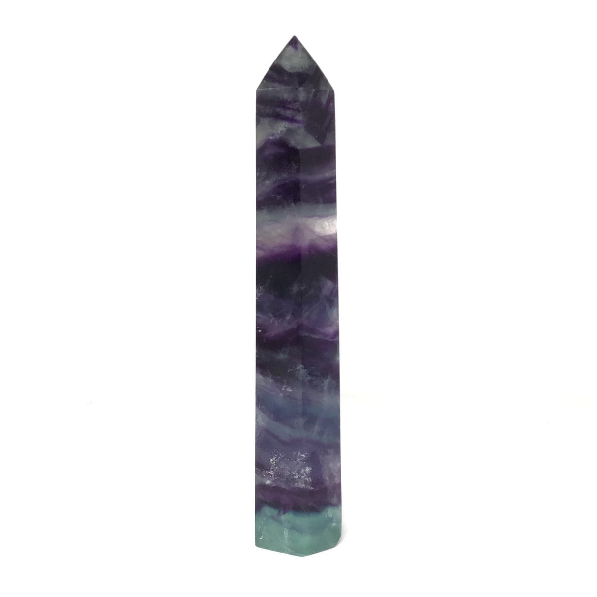 A+ Translucency Rainbow Fluorite Tower Point - 7 inch to 9 inches