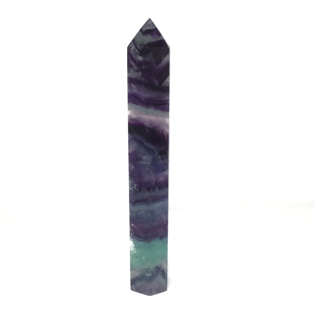 A+ Translucency Rainbow Fluorite Tower Point - 7 inch to 9 inches