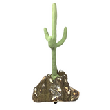 Clay Polymer Cactus on Druze Stalactite Base - Triangular