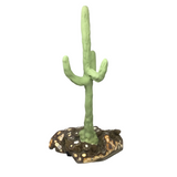 Clay Polymer Cactus on Druze Stalactite Base - Triangular