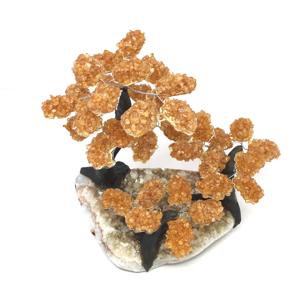 Triple Gemstone Tree with Clay Polymer on Gemstone Base