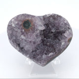 Rose De France Druze Stalactite Heart on Lucite Stand - Mini