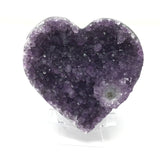 Stalactite Amethyst Heart on Lucite Stand