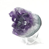 3" Amethyst Crystal Heart with Frosty Tips on Lucite Stand