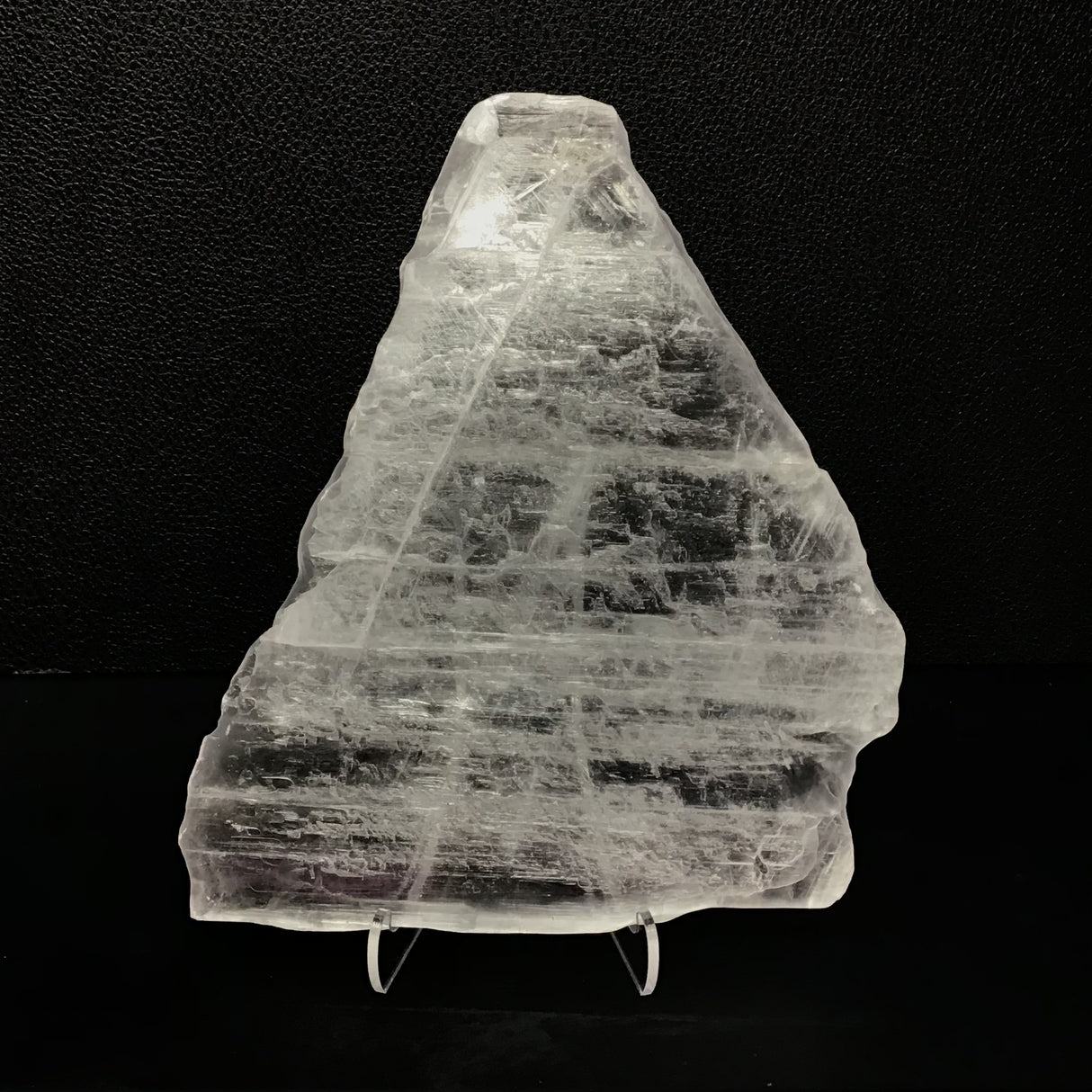 Selenite Crystal on Lucite Stand - Pointed