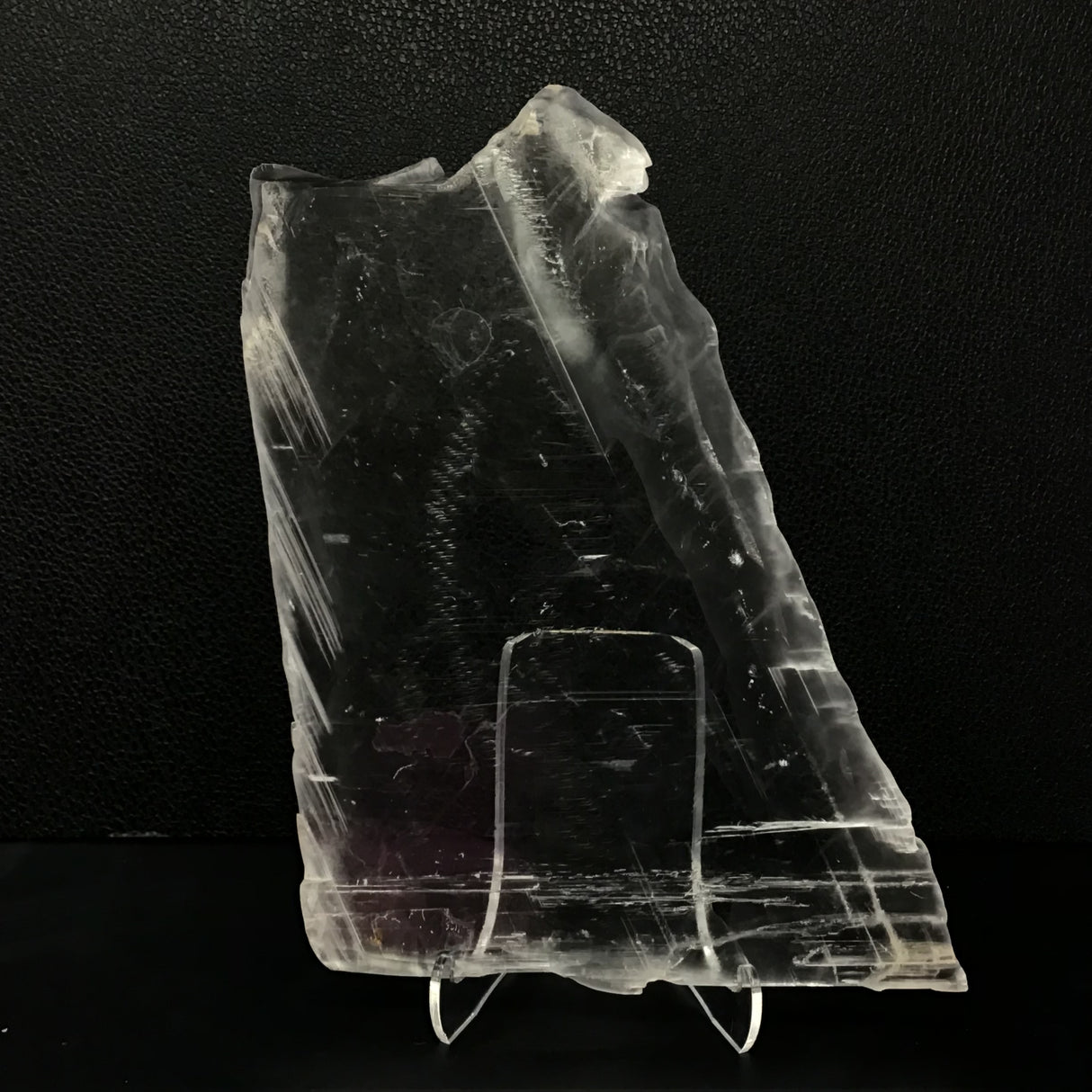 Selenite Crystal on Lucite Stand - Pointed