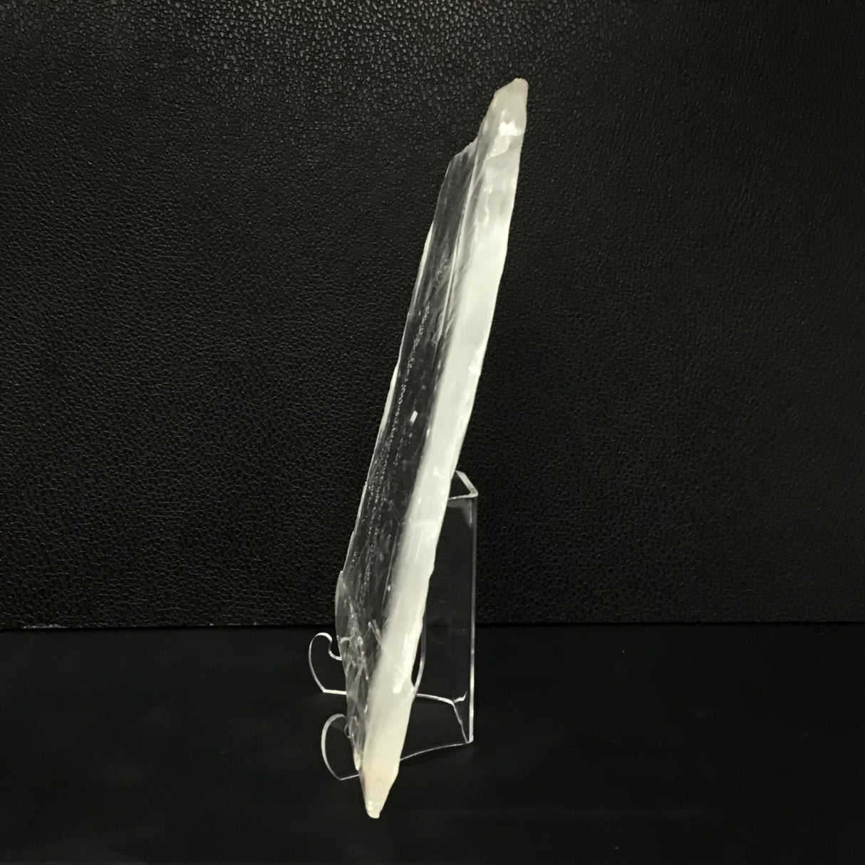 Selenite Crystal on Lucite Stand - Pointed