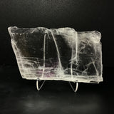 Selenite Crystal on Lucite Stand - Wide