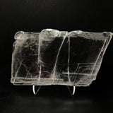 Selenite Crystal on Lucite Stand - Wide